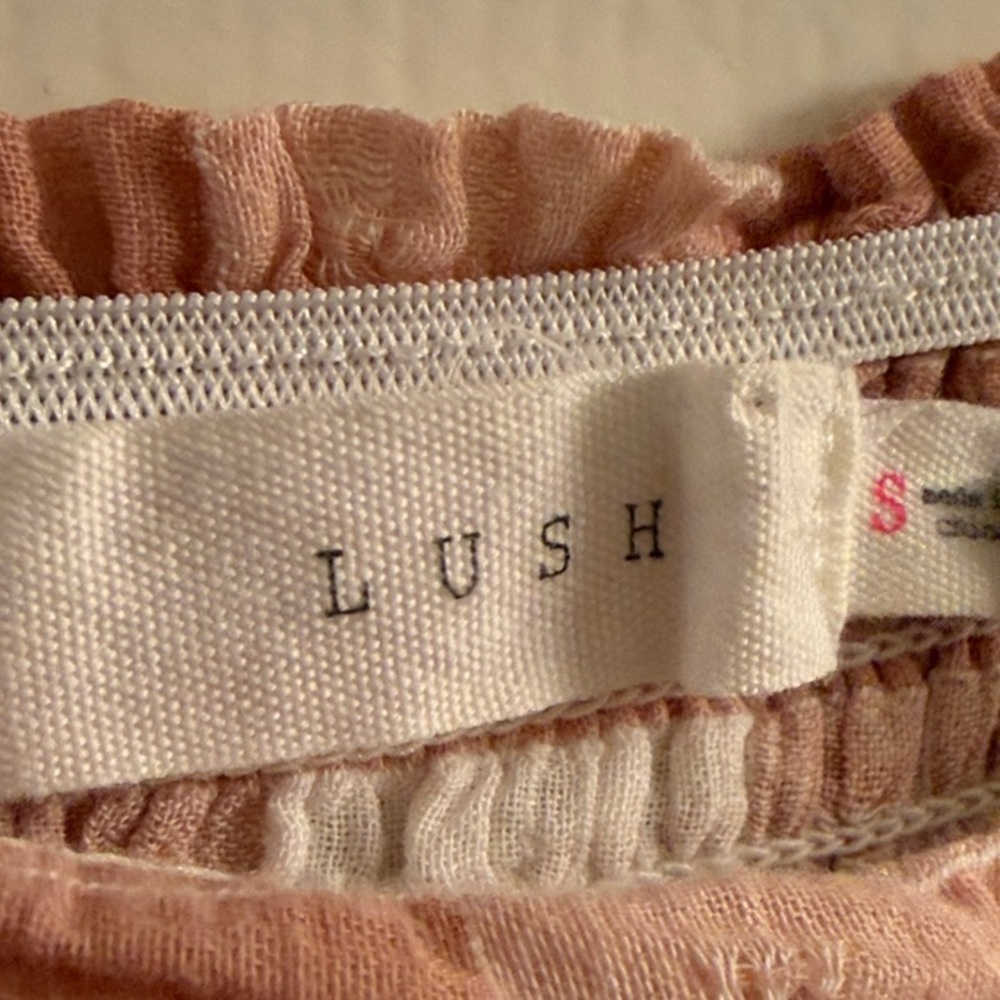 Lush Pink and White Checkered Mini Dress M - Picture 3 of 6